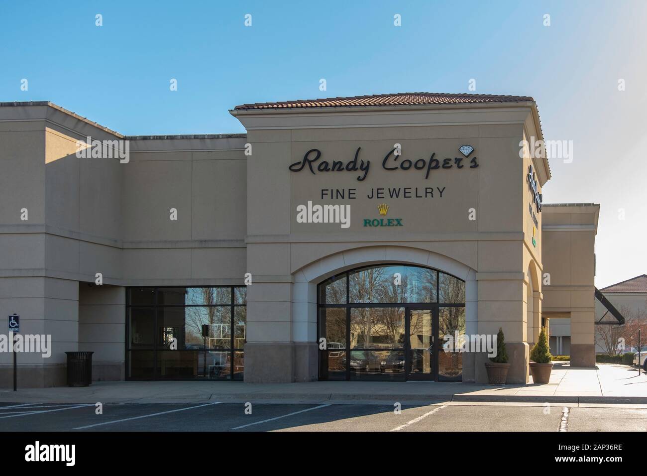 Randy Cooper's Fine Jewelry Store Exterieur im Bradley Fair Shopping Mall, Wichita, Kansas, USA. Stockfoto
