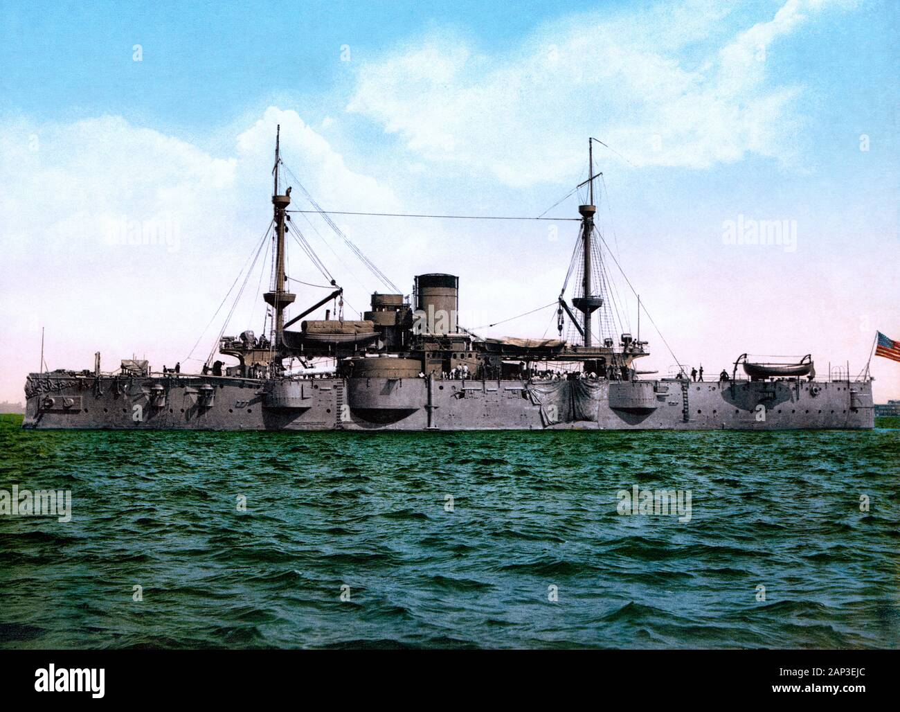 USS Texas im Jahre 1898 Stockfoto