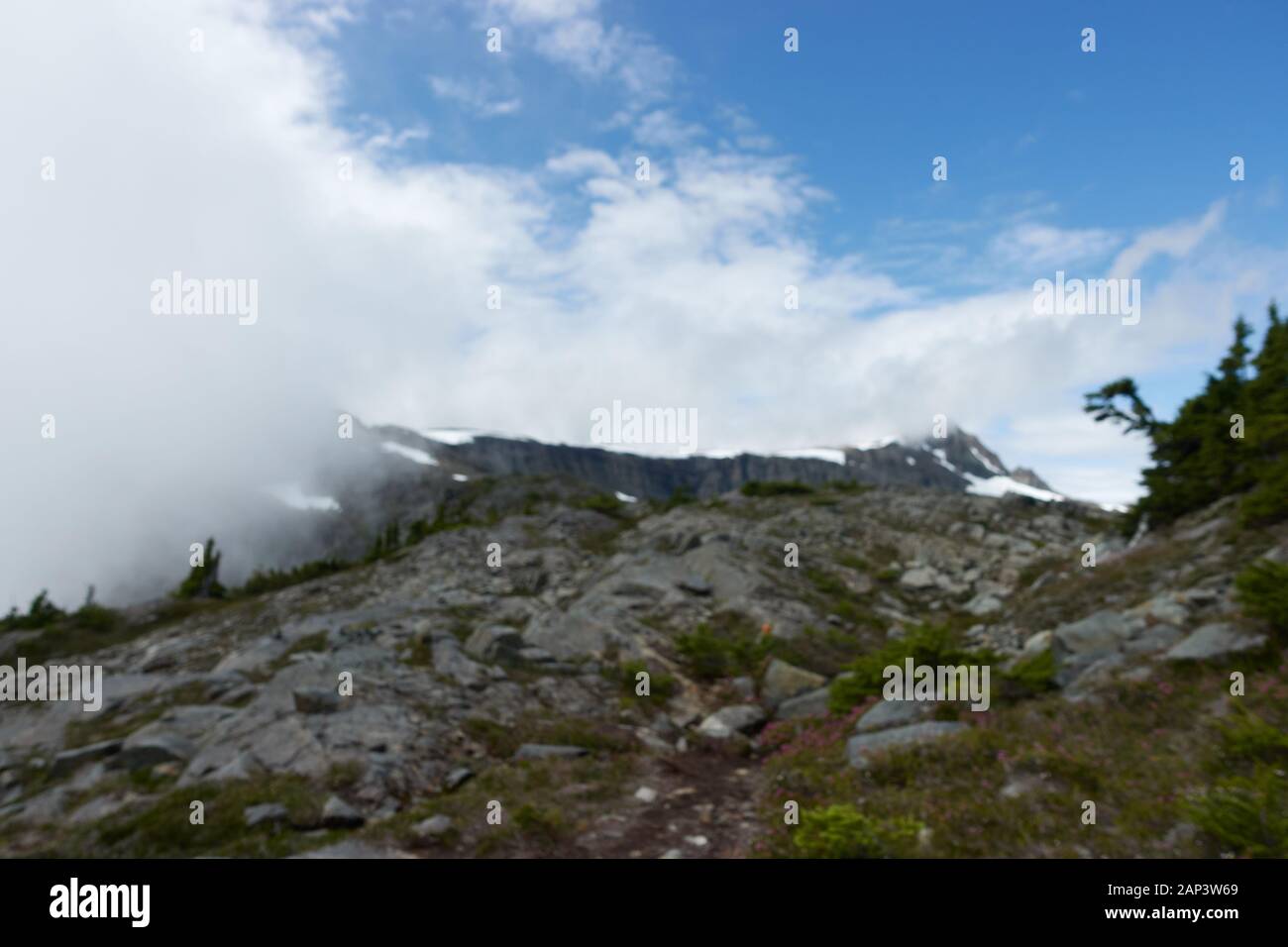 Eine West Coast Alpine Mountain Range. Stockfoto