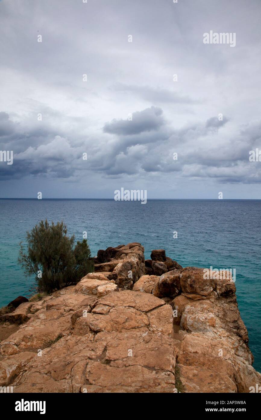 Blick auf den Ozean von Fraser Island, Australien. Stockfoto