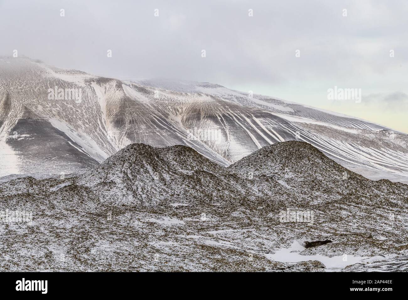 Arktische Gletscherlandschaft - erstaunliche Polarregion Stockfoto