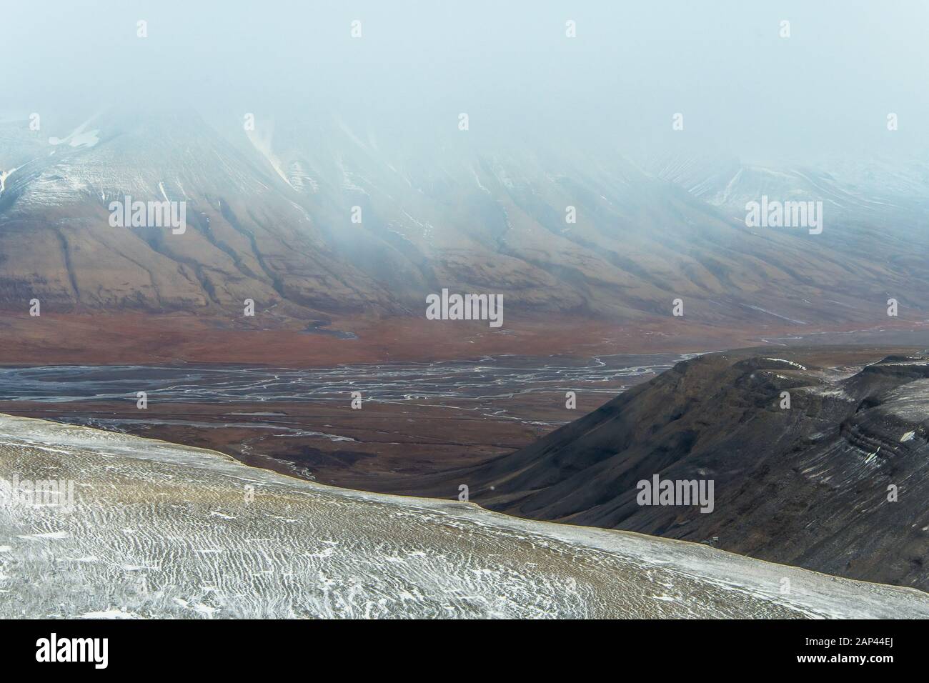 Arktische Gletscherlandschaft - erstaunliche Polarregion Stockfoto