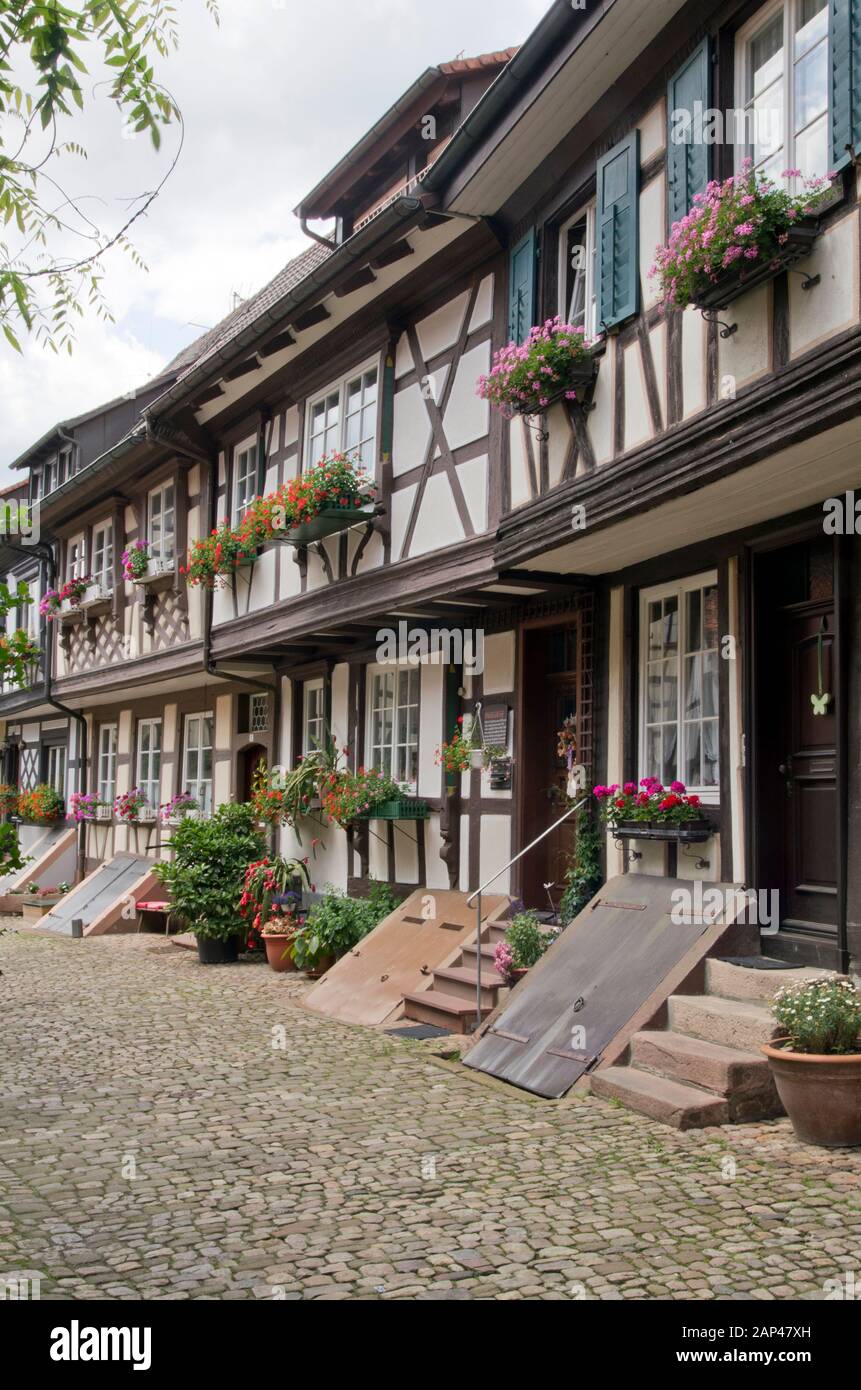 Weinhändler beherbergt in Gengenbach Stockfoto