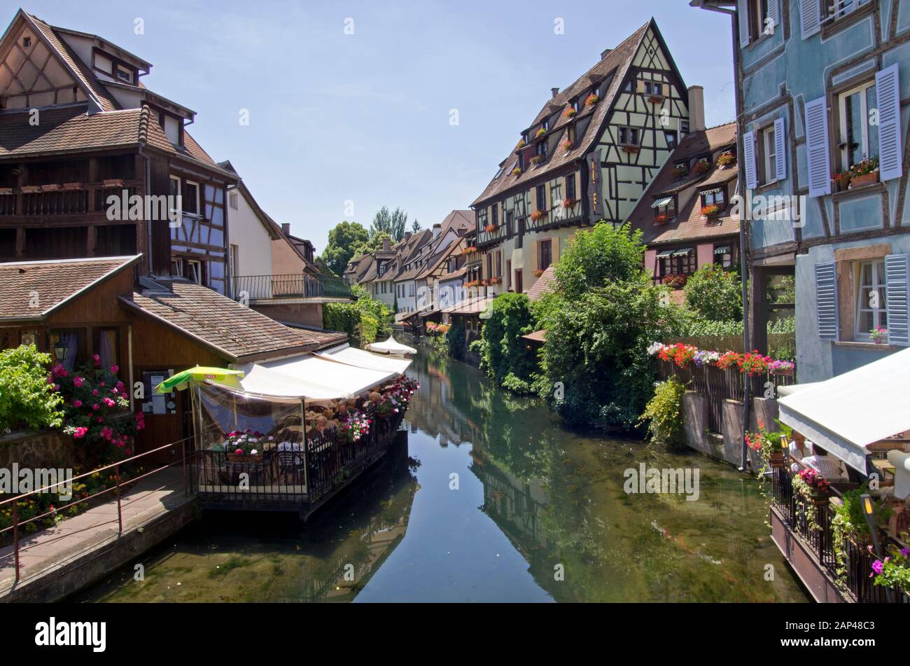 Der kleine Venedig-Bezirk Colmar im Elsaß Stockfoto