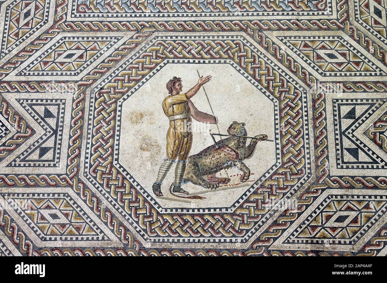 Mosaiken aus der römischen Villa in Nennig Stockfoto