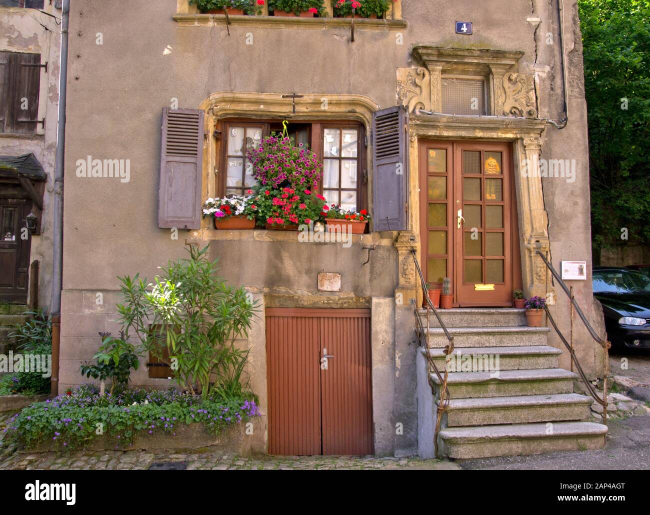 Altes Haus in Sierck-les-Bains, Frankreich Stockfoto