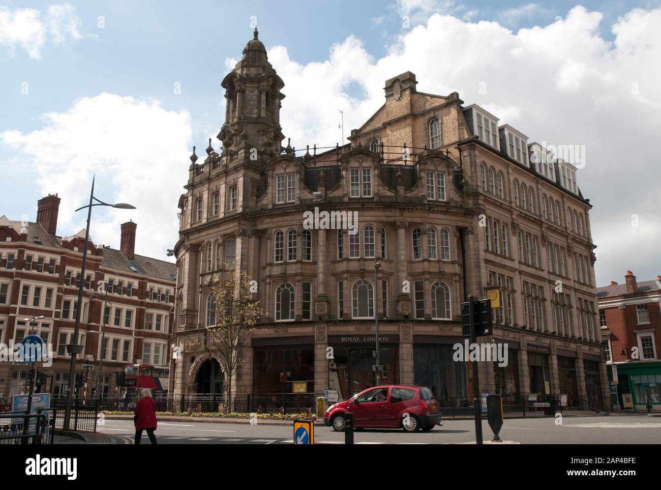 Das Stadtzentrum von Wolverhampton, einer alten Marktstadt in den West Midlands von England Stockfoto