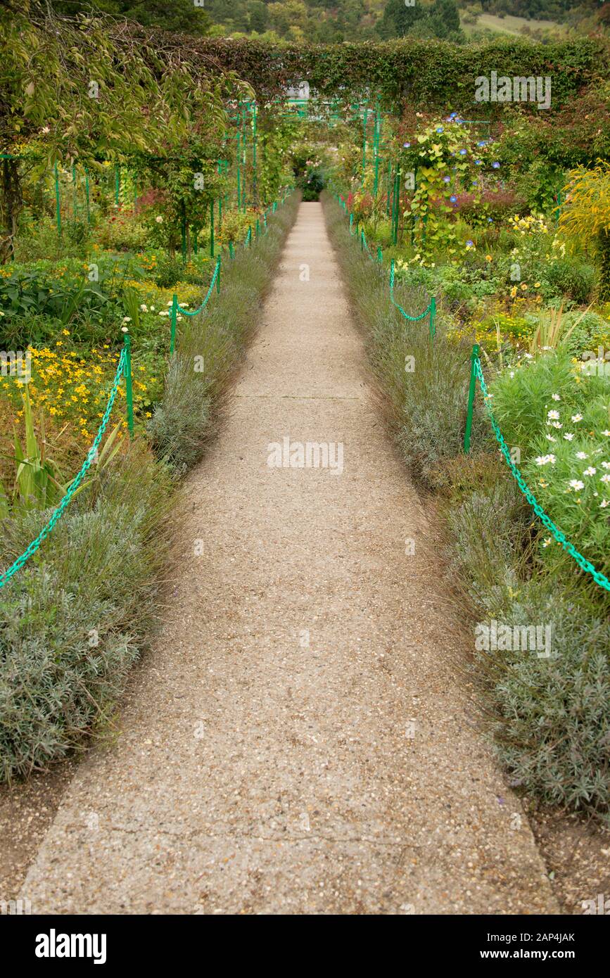 Claude Monet Garden Giverny Stockfoto