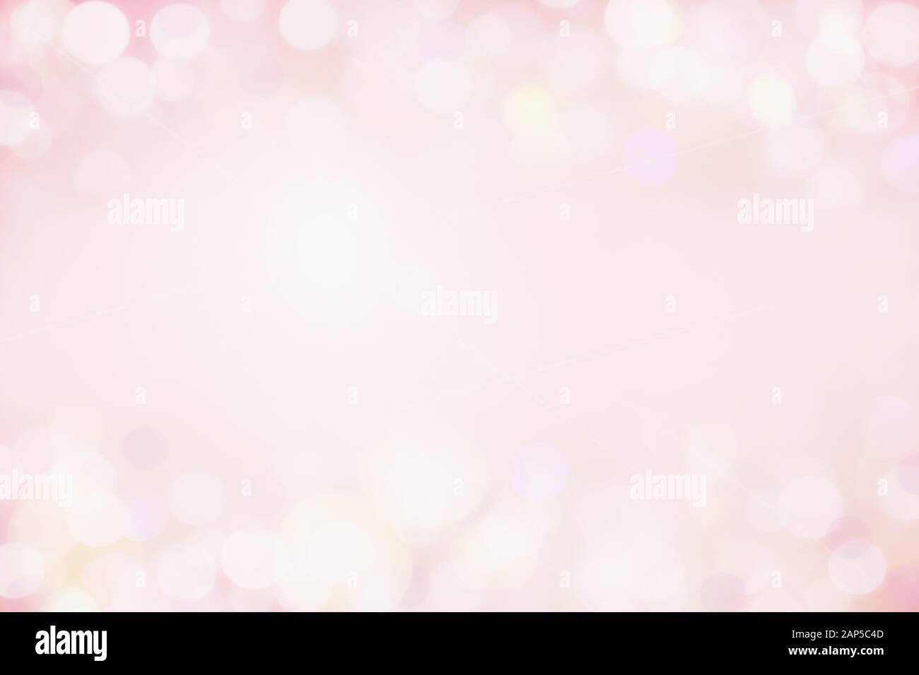 Schöne rosa bokeh Hintergrund perfekt für Valentines Tag oder Hochzeit Einladungen. Freier Platz für Text. Stockfoto