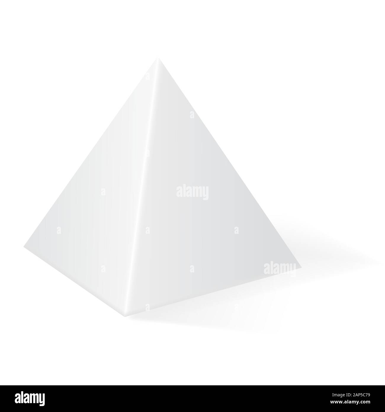 Pyramide. 3d geometrische Form Stock Vektor