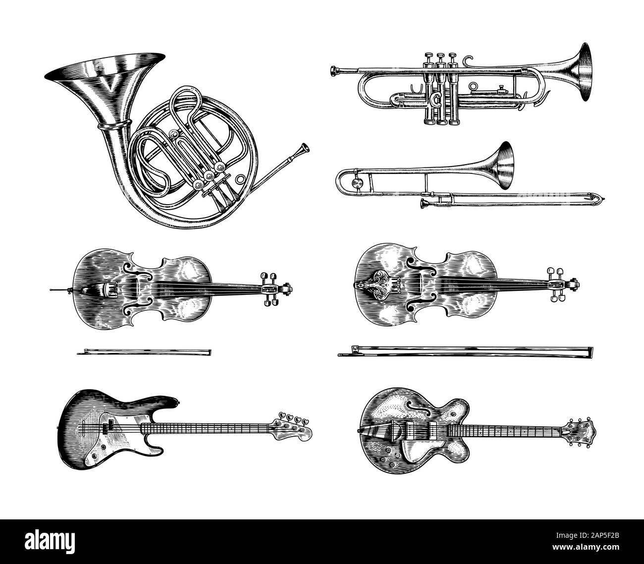 FINGERINSPIRE Musik-Schablone 30x30cm - Saxophon & Trompete Vorlage Für DIY Projekte