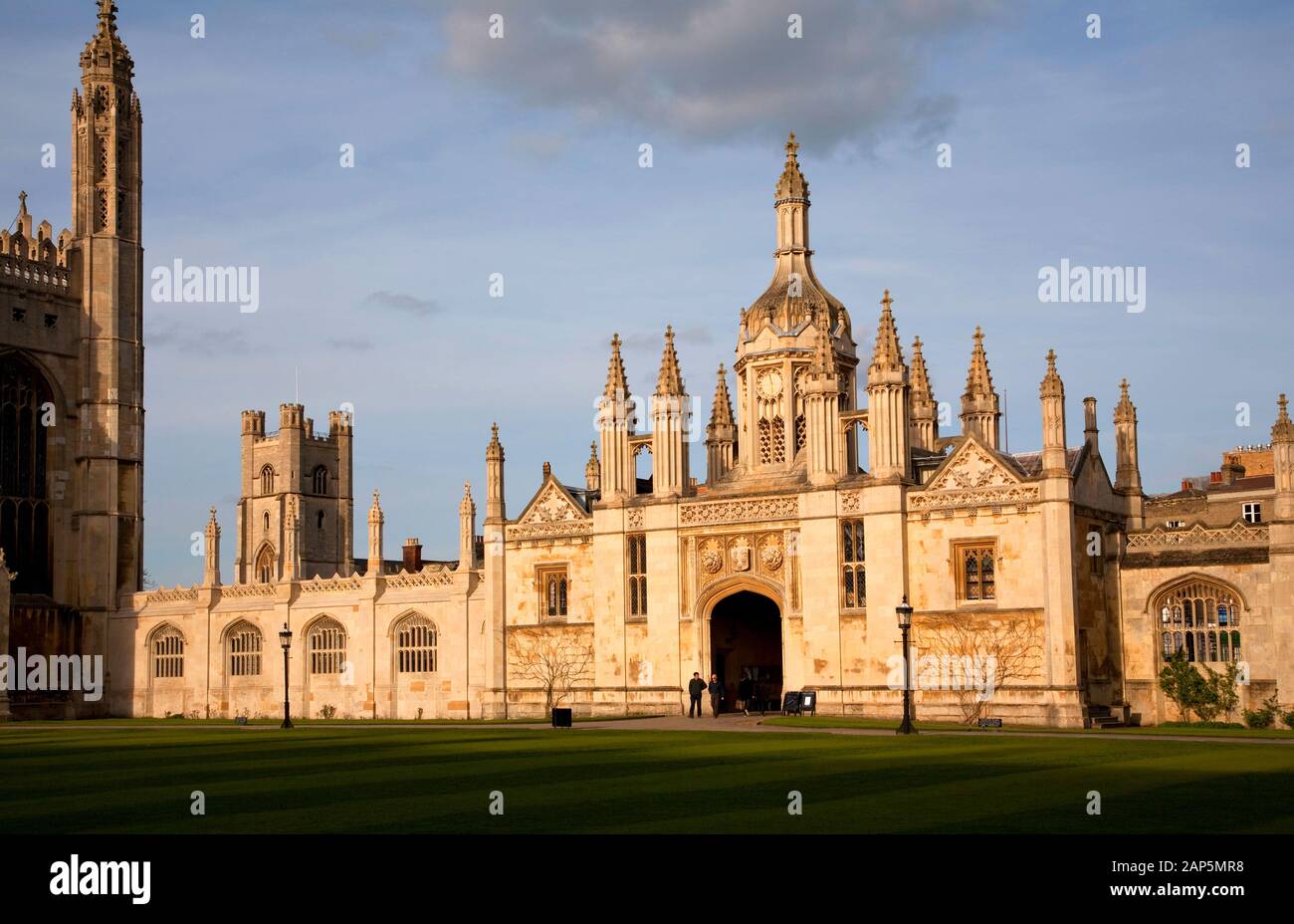 Portierloge, Gate House, Kings College, Cambridge, England Stockfoto