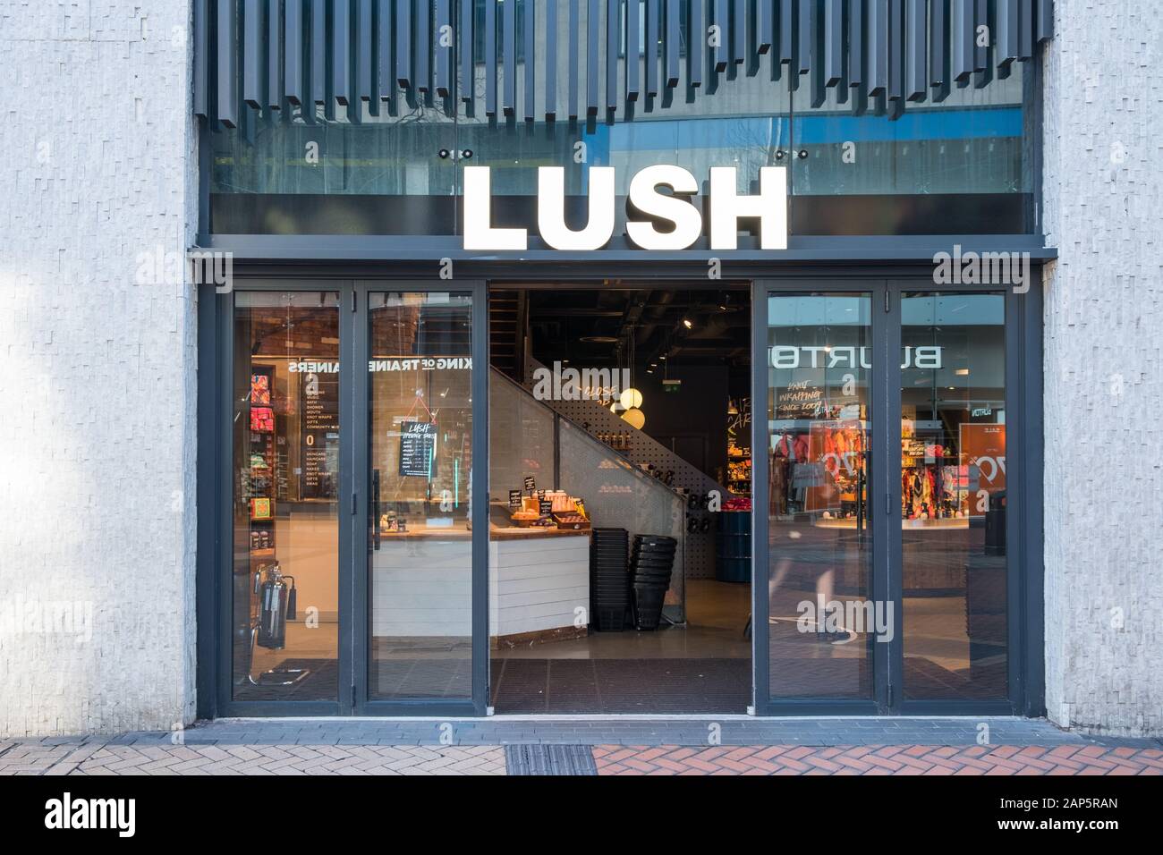 Lush Fresh Handmade Cosmetics Store in New Street, Birmingham, Großbritannien Stockfoto