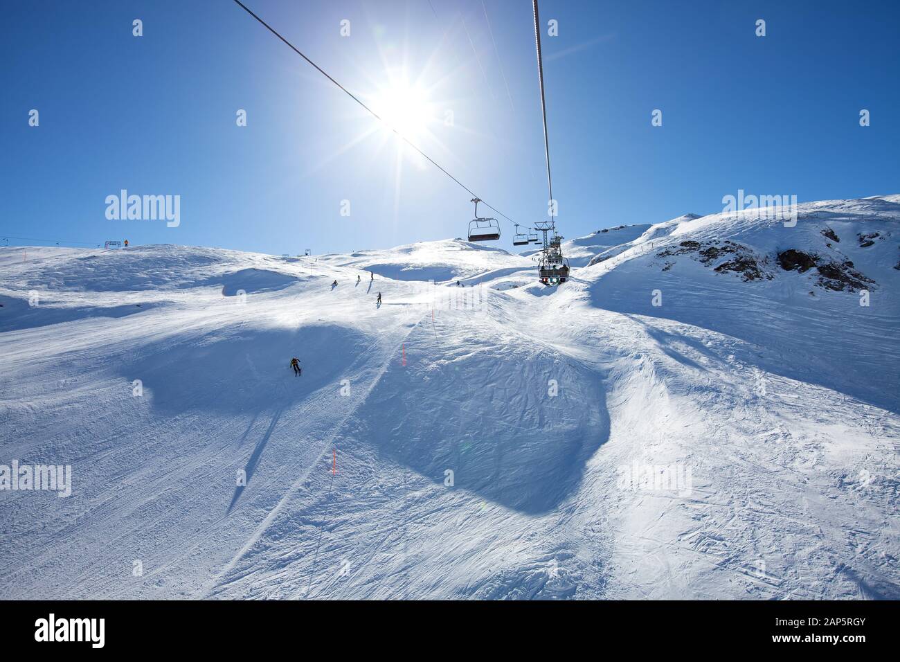 Europa Swizz Sargans Wangs Pizol Skigebiet Pizol im Winter Stockfotografie  - Alamy