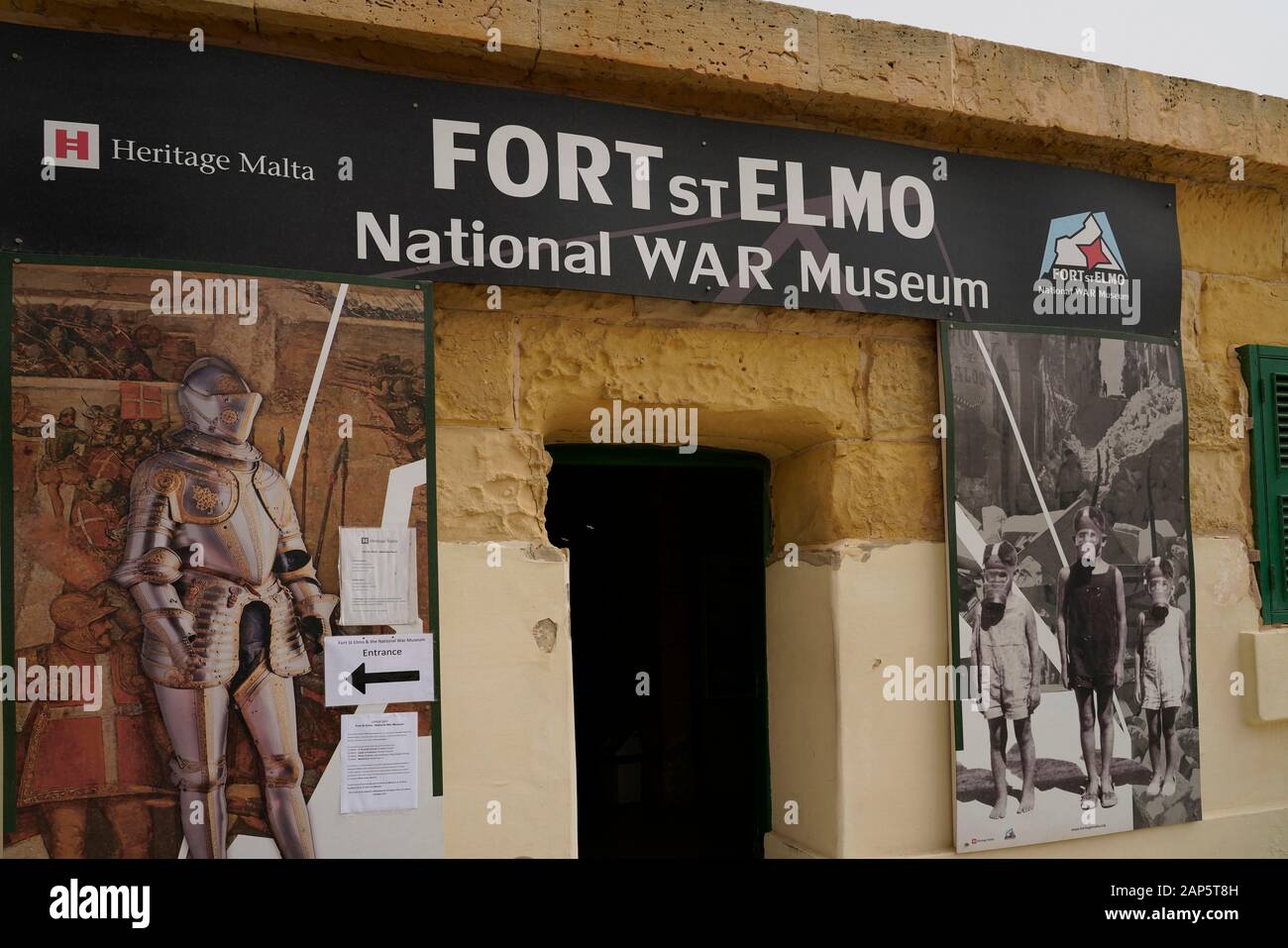 Fort St. Elmo National War Museum, Malta Island, Europa Stockfoto