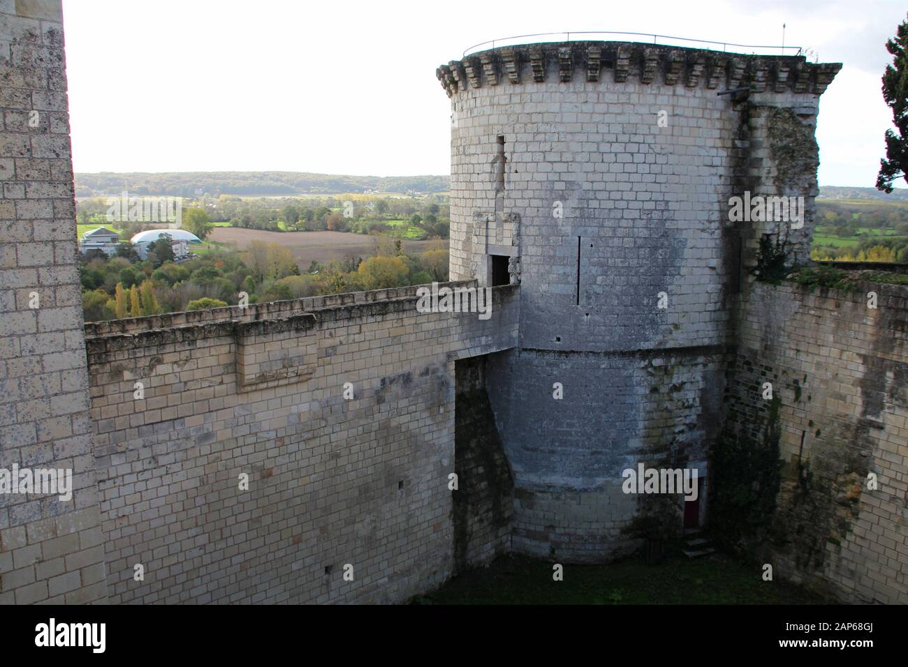 Mittelalterliche Burg in chinon (frankreich) Stockfoto