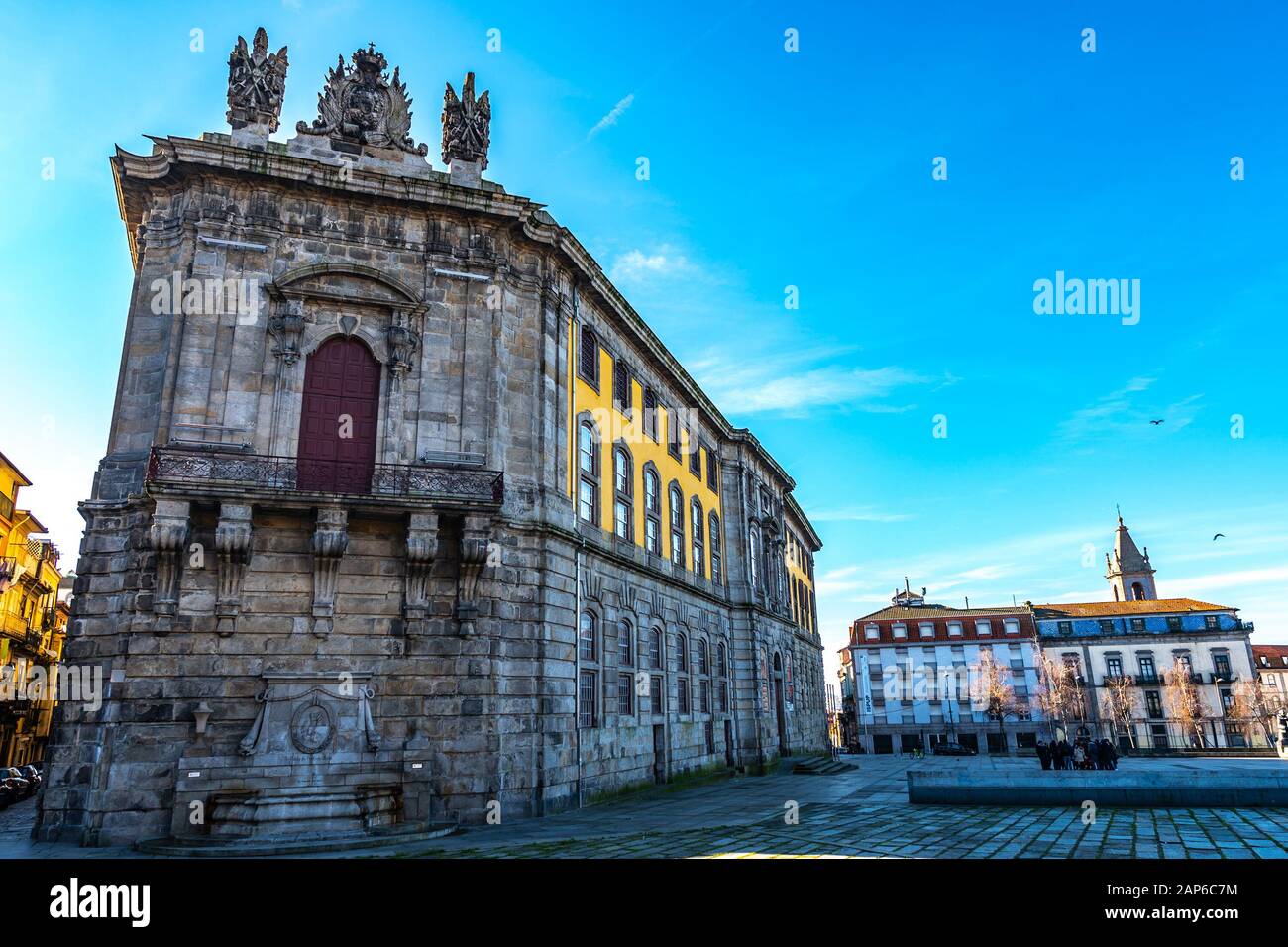 Porto Centro Portugues de Fotografia Portuguese Centre of Photography Pittoreske View on a Blue Sky Day in Winter Stockfoto