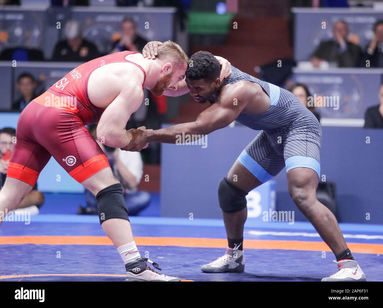 17 Januari 2020 Rom Italien Restling Internationales Turnier Abraham De Jesus Conyedo Ruano Italien Kategorie Fs 97 Kg Im 1 Ranking Series Internationales Turnier Tag 3 Wrestling Stockfotografie Alamy