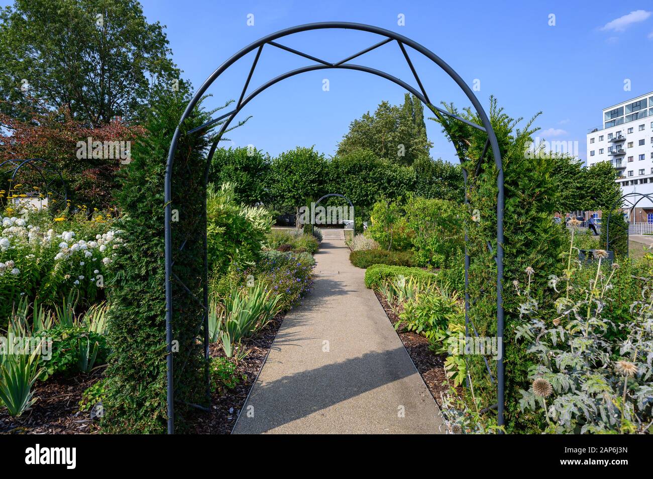 Wassergärten, Hemel Hempstead Stockfoto