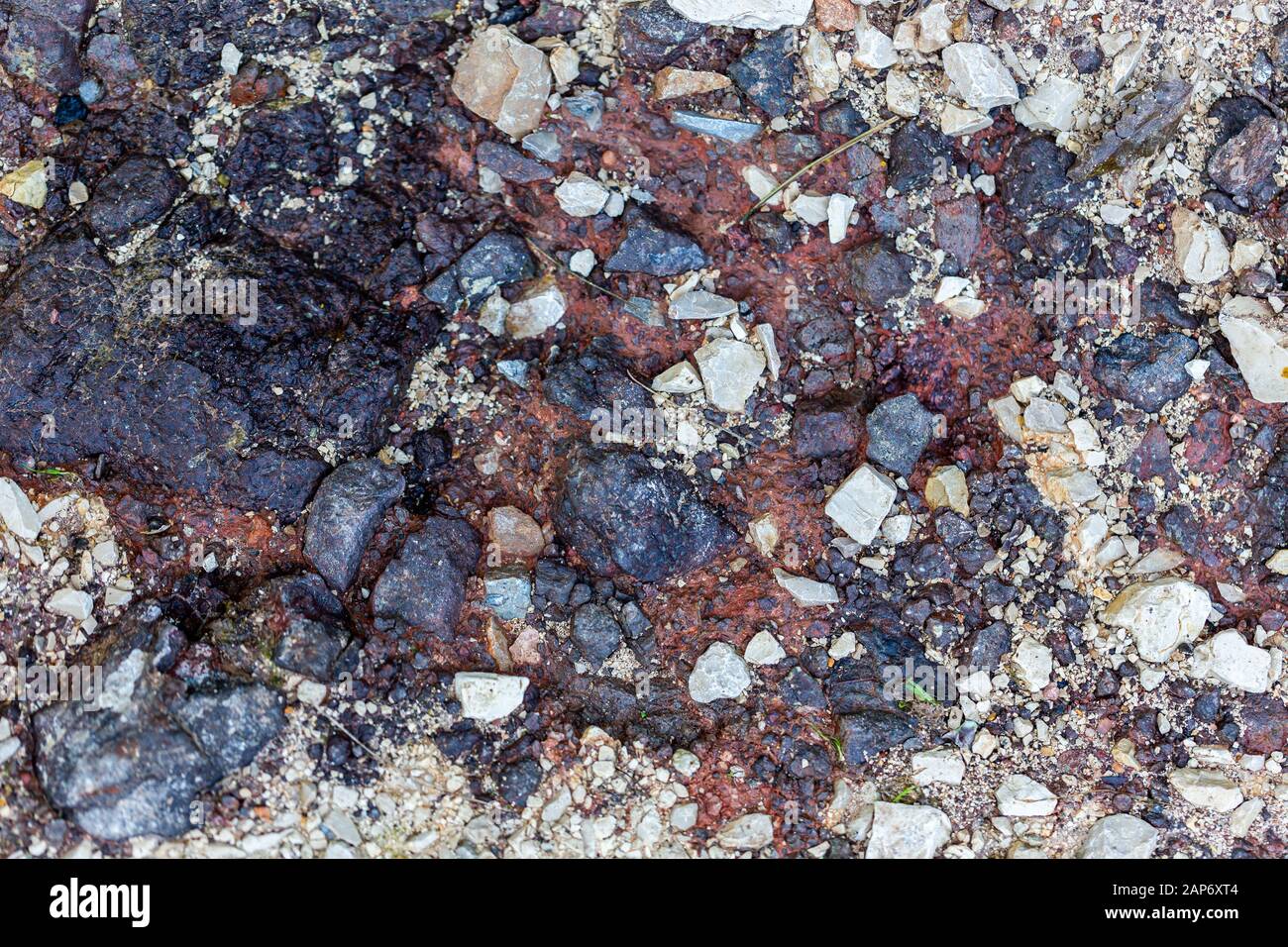 Kleiner Rockhintergrund, tolles Design für jeden Zweck. Hintergrund, Textur. Stockfoto