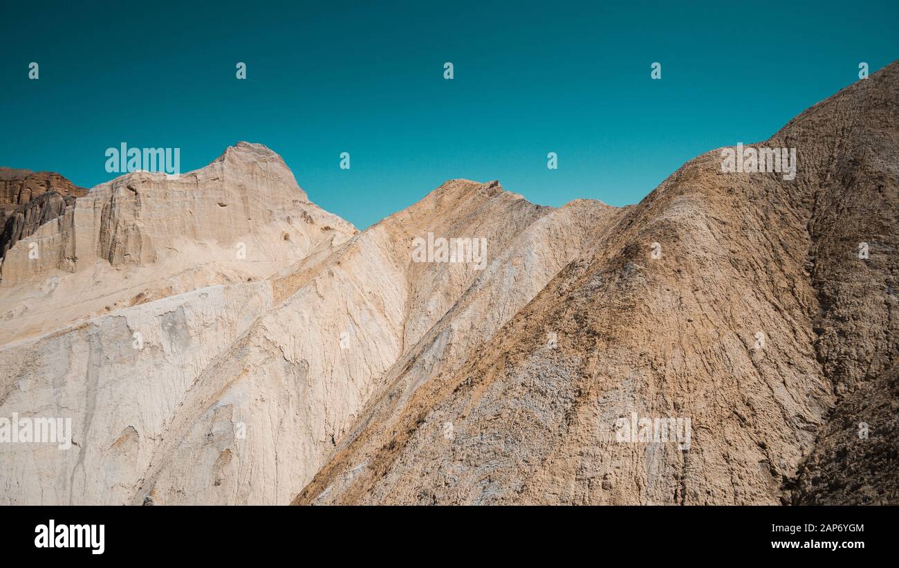 Der berühmte Zabriskie Point im Todes-Valley-Nationalpark, Kalifornien, USA Stockfoto