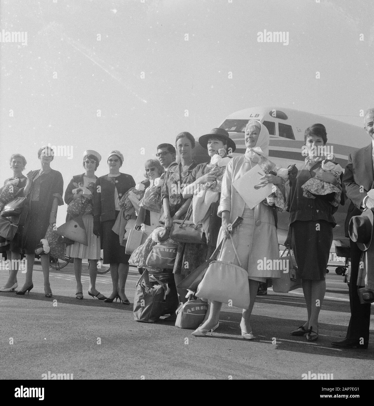 Anreise Mannequins aus Moskau Datum: Juni 30, 1961 Ort: Moskau Schlüsselwörter: Schaufensterpuppen, Ankünfte Stockfoto