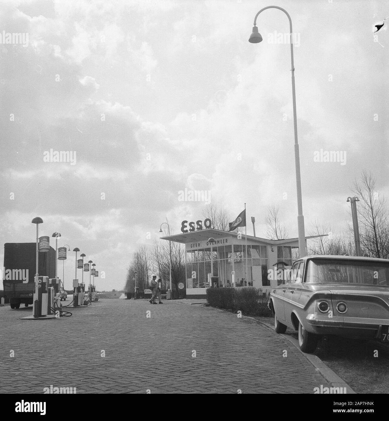 Tankstelle an der Utrechtse weg Datum: März 28, 1962 Stichworte: Tankstellen Stockfoto