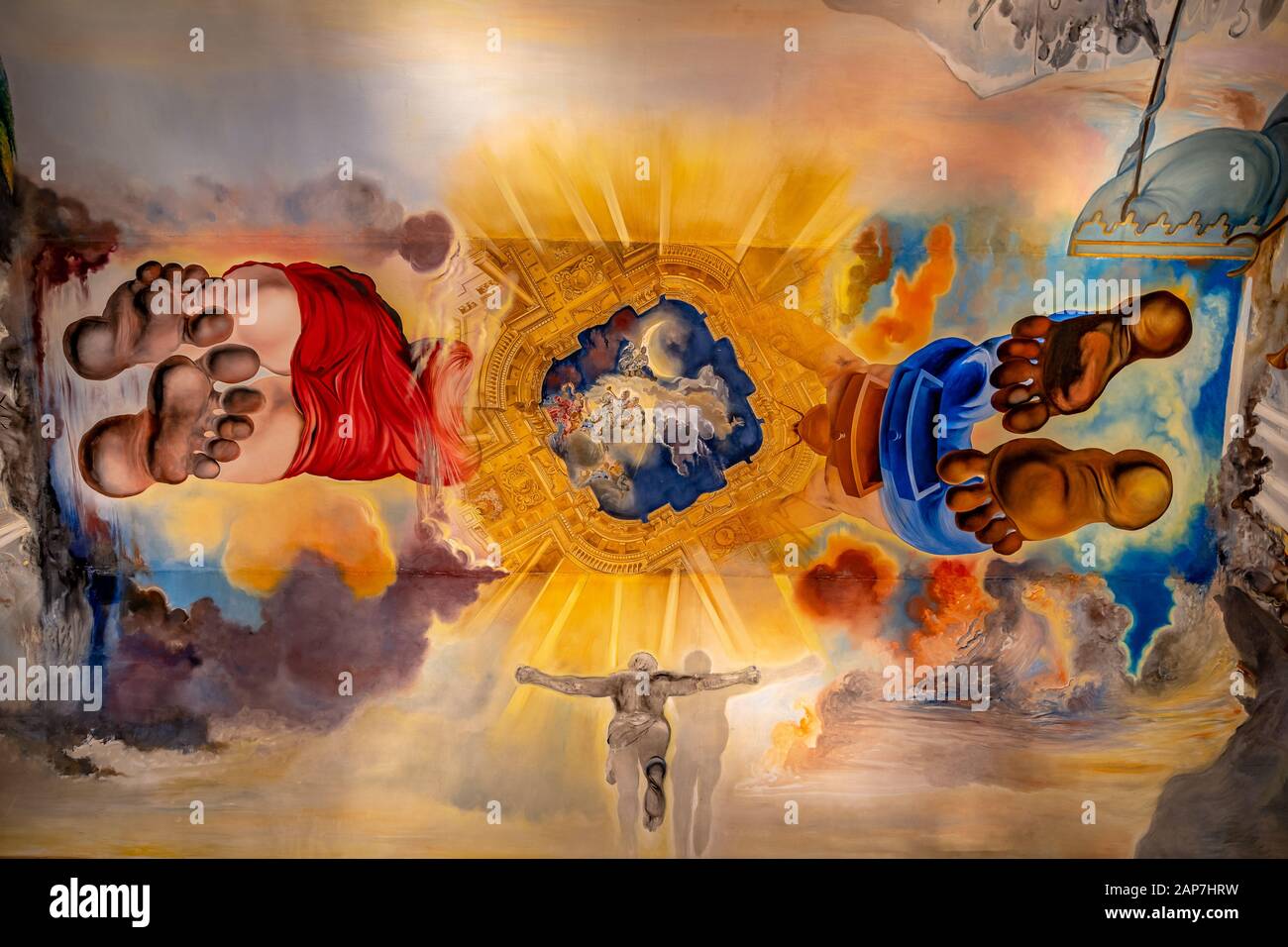 Kunstinstallationen im Salvador Dali Museum in Figueres, Spanien Stockfoto