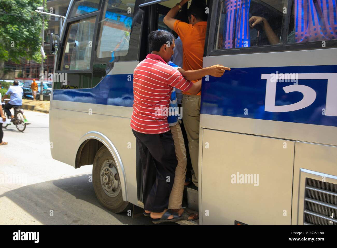 Stadtverkehr in Dhaka, Bangladesch. Stockfoto