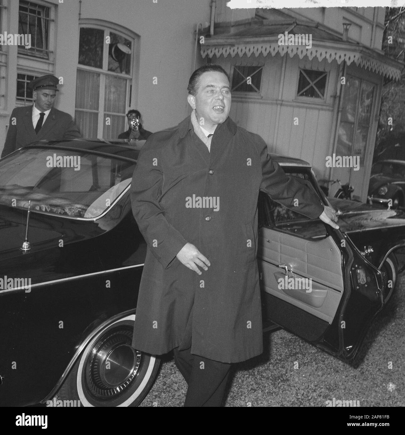 Die Kabinettskrise, der Präsident des Ankunftsministers Marijnen Datum: 16. März 1965 Schlüsselwörter: KABINETSCRISIS, Ankünfte Stockfoto