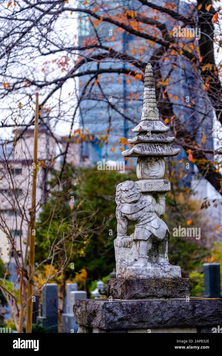 Ein interessanter Grabstein Stockfoto