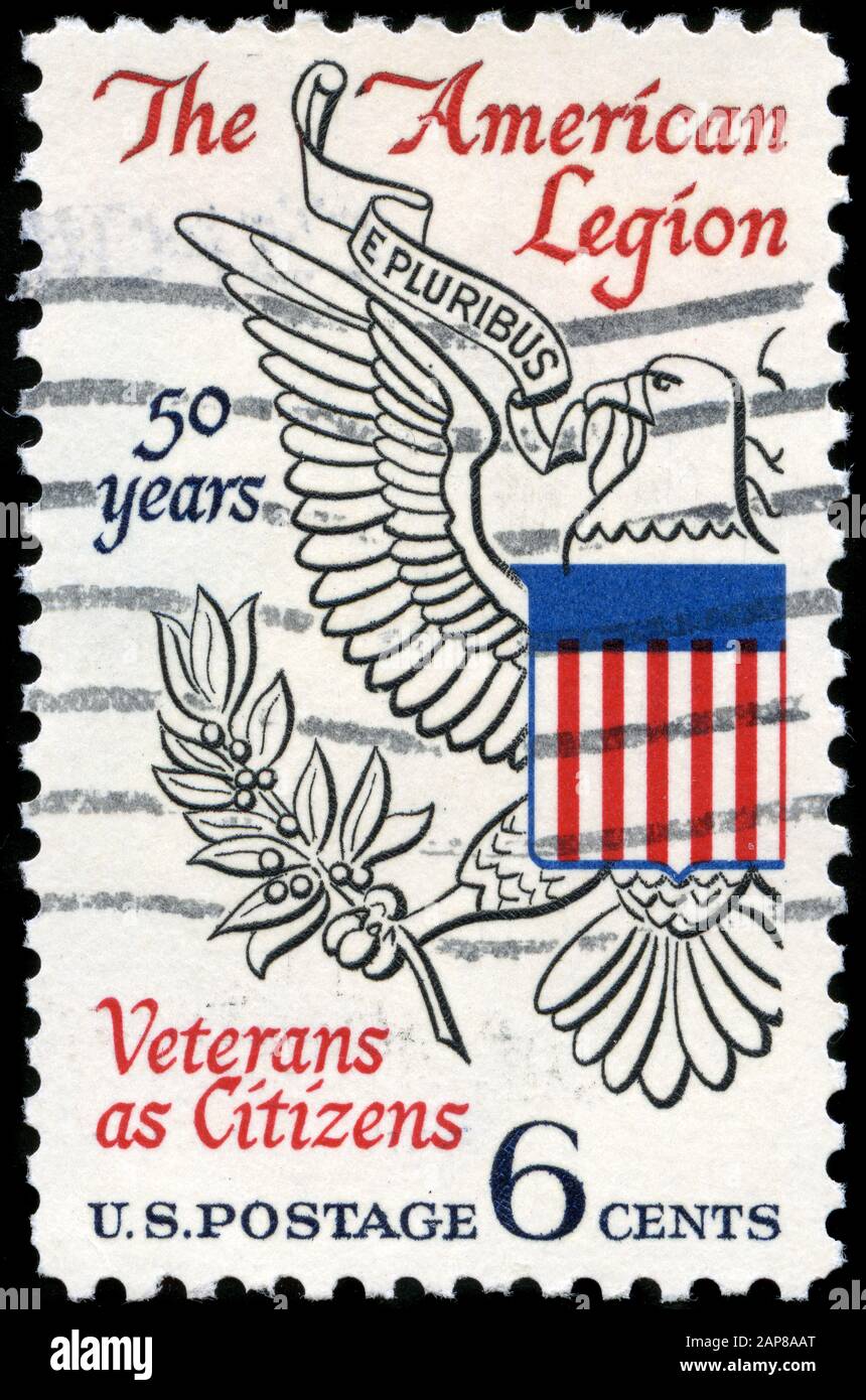 Die amerikanische Legion - Adler aus Großem Siegel Stockfoto