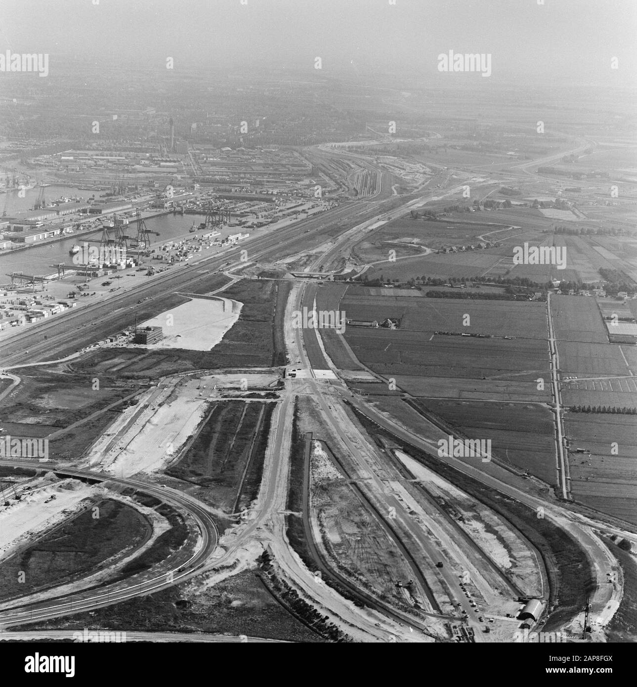 Containerhäfen, Margriet, Prinzessin Datum: Undatierter Ort: Rotterdam, Zuid-Holland Schlüsselwörter: Containerhäfen persönlicher Name: Margriet, Prinzessin Stockfoto