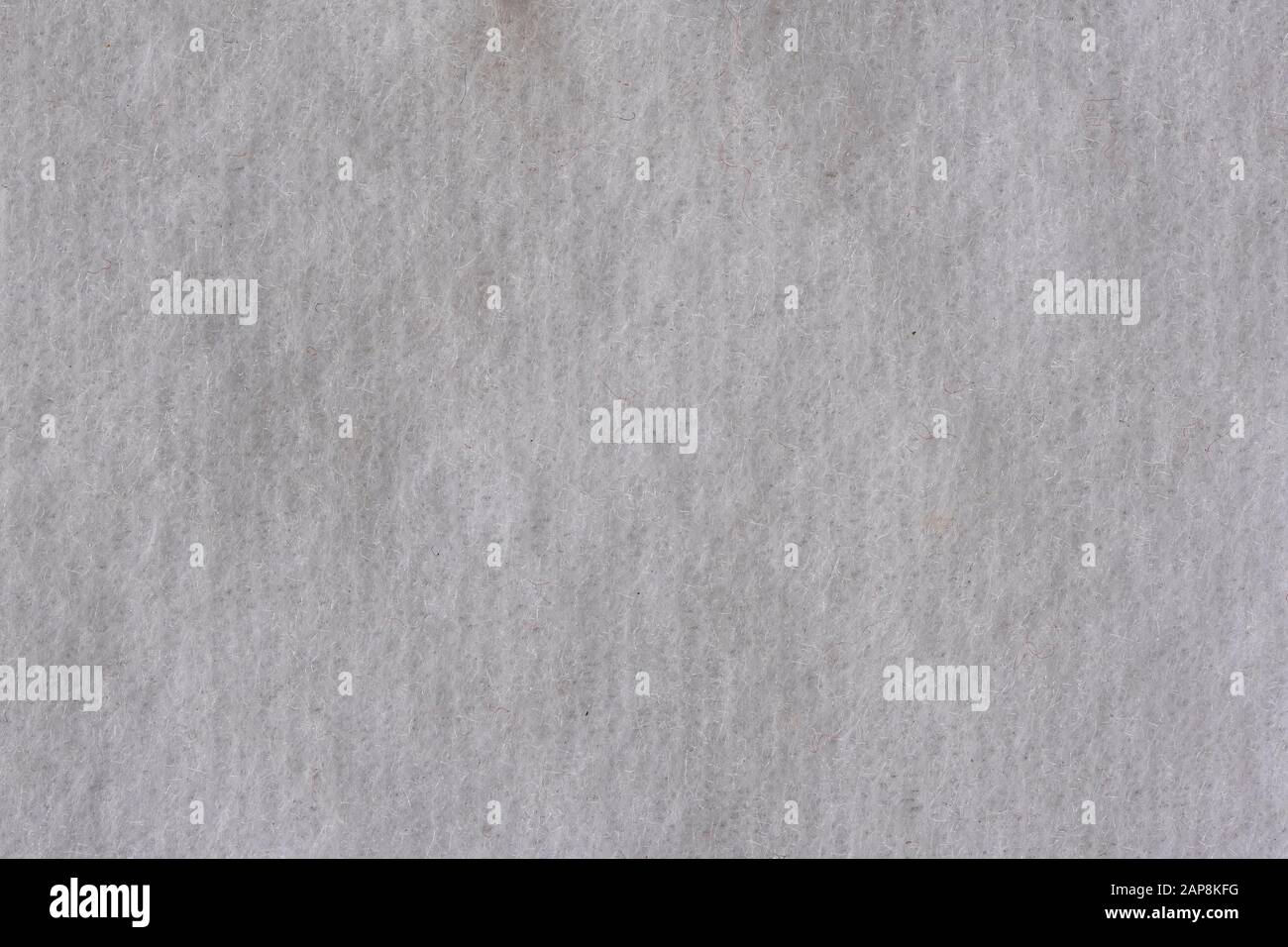 Makrobild der Textur des flauschigen weißen Polyester Stockfoto