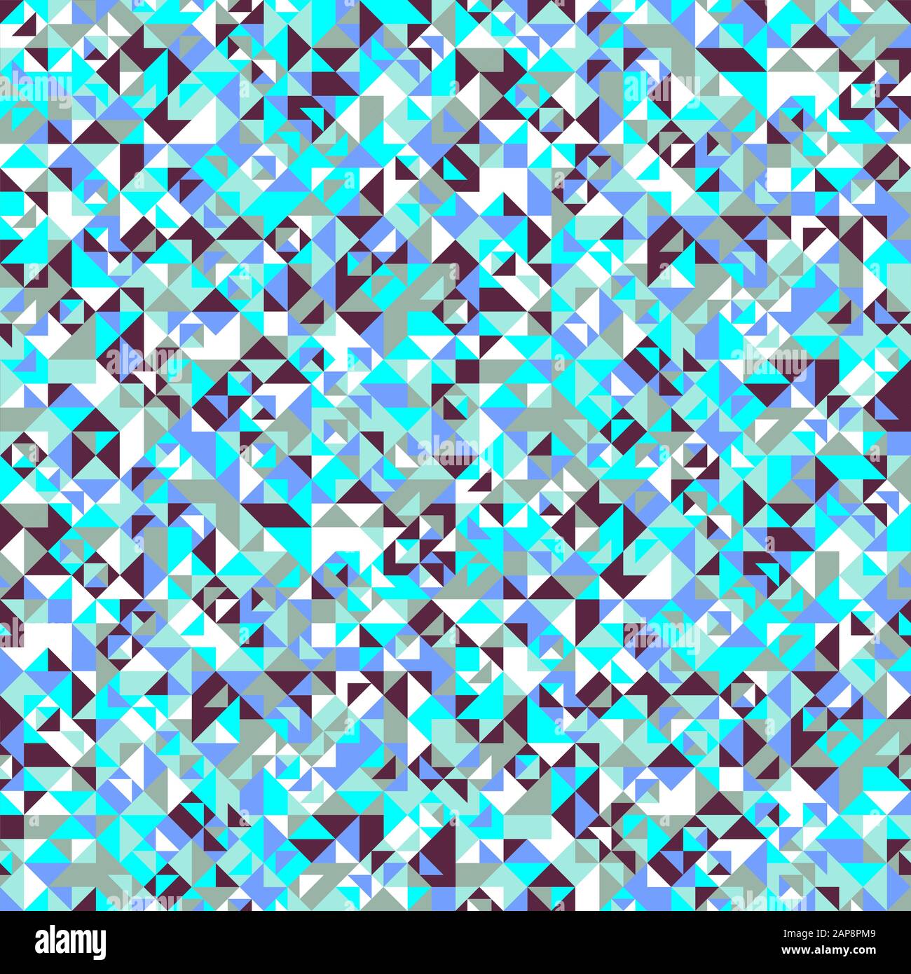 Hintergrunddesign mit geometrischem, farbenfrohem Dreieck - abstrakte Vektorgrafik Stock Vektor