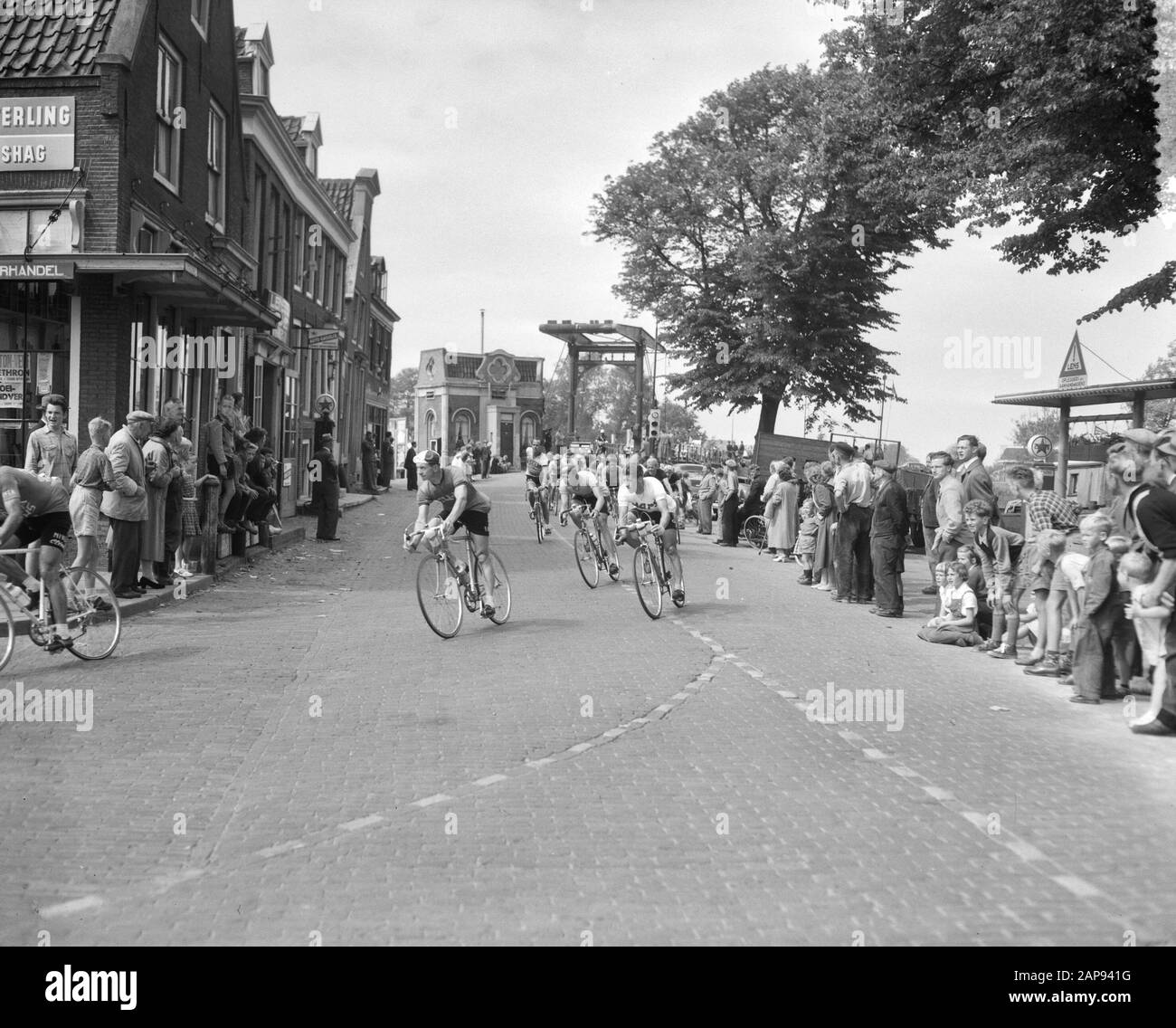 Dritte Etappe Tour durch die Niederlande Datum: 8. August 1956 Schlagwörter: Radfahrer Stockfoto