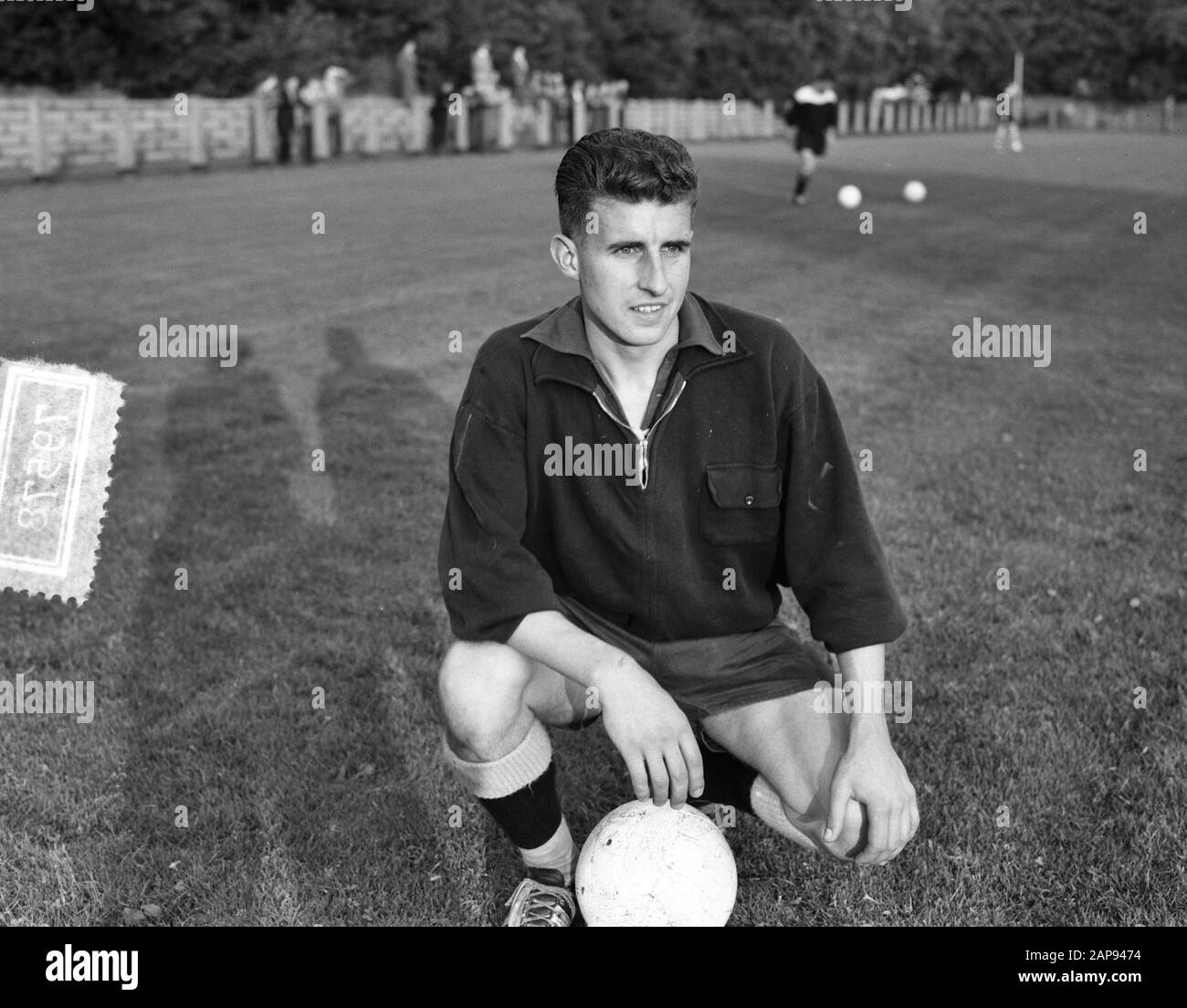 Debutant Dutch Team De Wit (WII) Datum: 21. August 1956 Stichwörter: Debütanten, Sport, Fußball Stockfoto