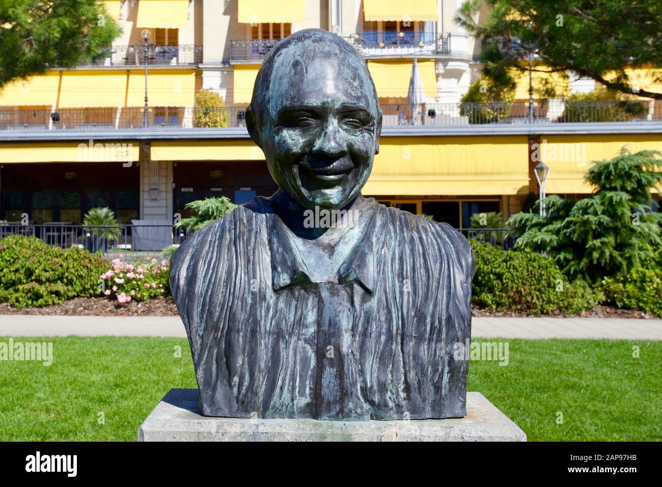 Quincy Jones von Nabil Souaki. Genfersee, Montreux, Kanton Waadt, Schweiz. Stockfoto