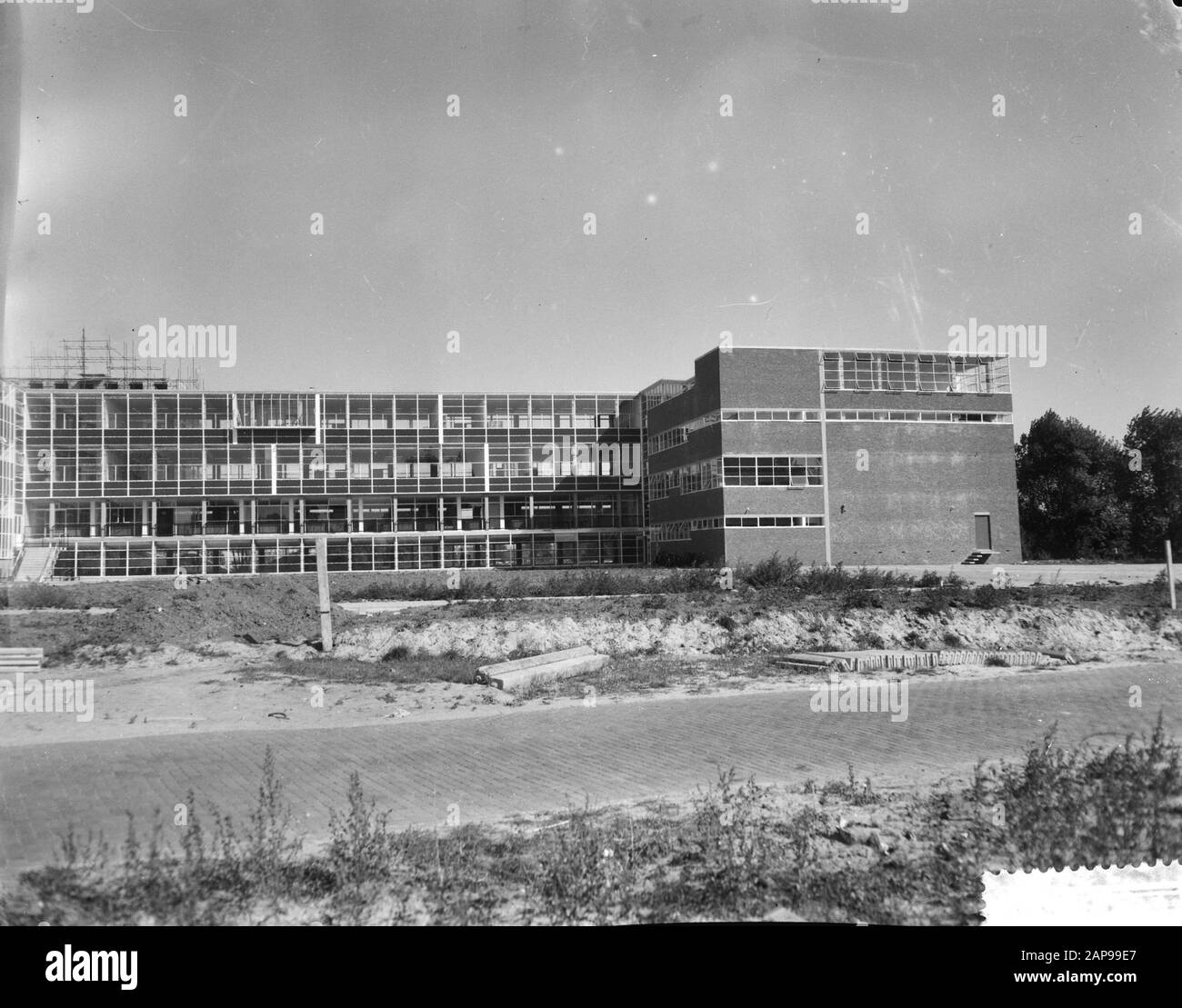 Bau des Rooms Katholiek Lyceum in der Beethovenstraat Datum: 2. September 1959 Stockfoto