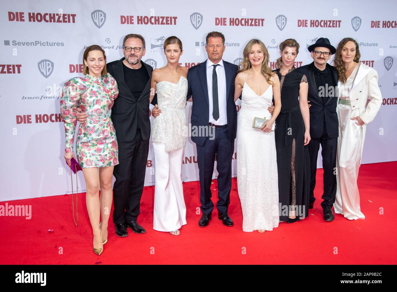 Katharina Schüttler, Samuel Finzi, Lilli Schweiger, Til Schweiger, Stefanie Stappenbeck, Brigitte Zeh, Milan Peschel und Jeanette Hain, Til Schweiger Stockfoto