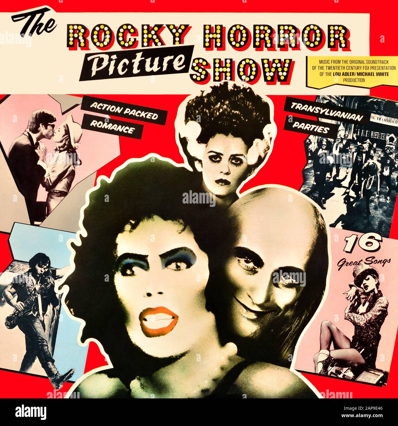 Die Rocky Horror Picture Show - original Vinyl Album Cover - die Rocky Horror Picture Show - 1975 Stockfoto