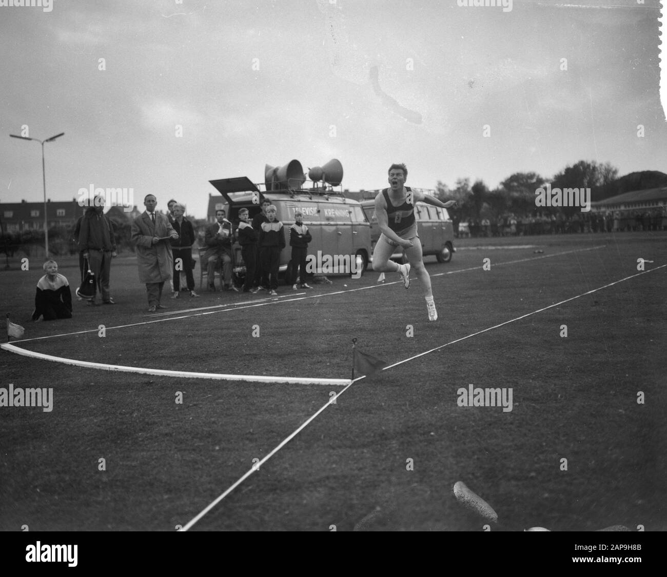 Leichtathletik-Wettbewerbe Den Haag - London Datum: 26. Juli 1961 Ort: Die Haager Schlagwörter: Leichtathletik Stockfoto