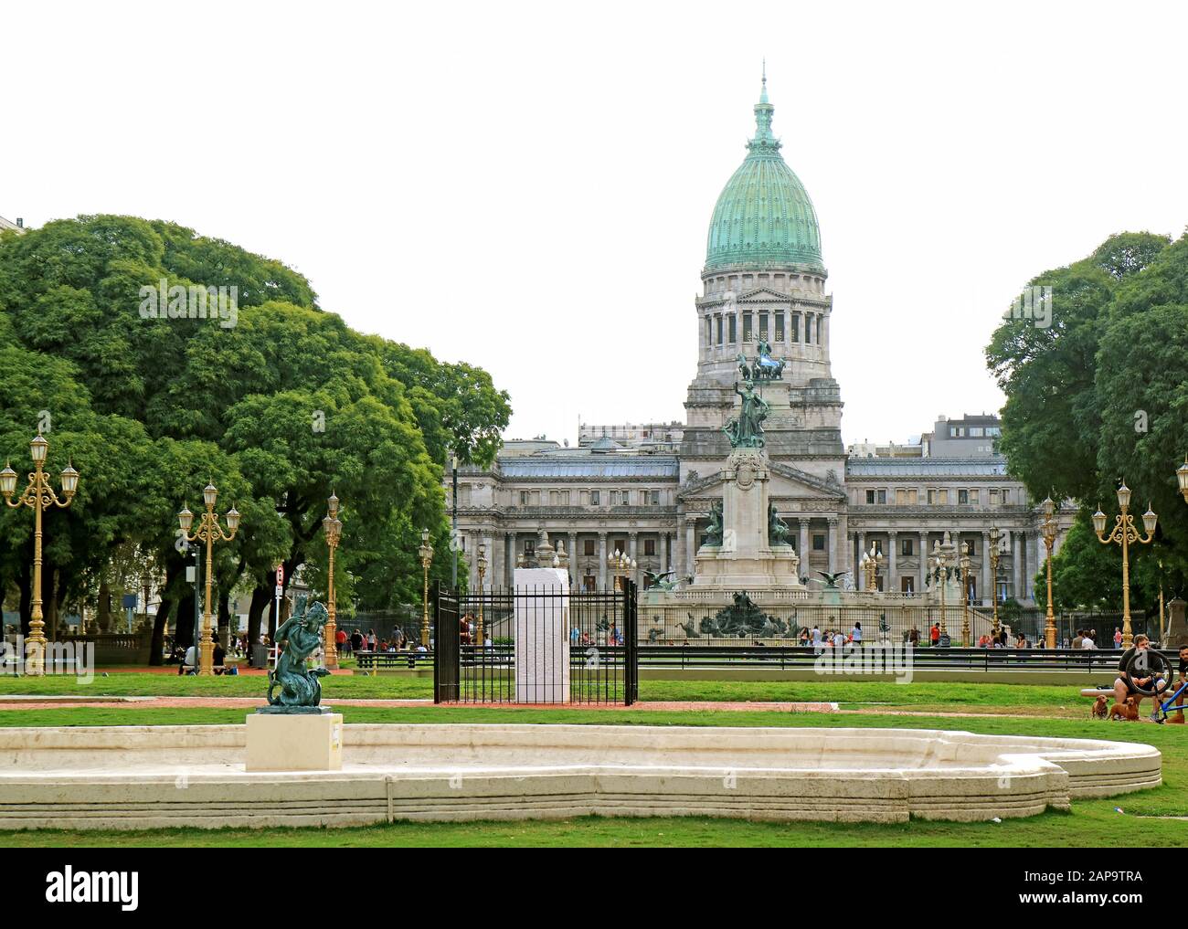 Der Palast des Argentinischen Nationalkongresses, Wunderschönes Monumentales Gebäude in Buenos Aires, Argrntina Stockfoto