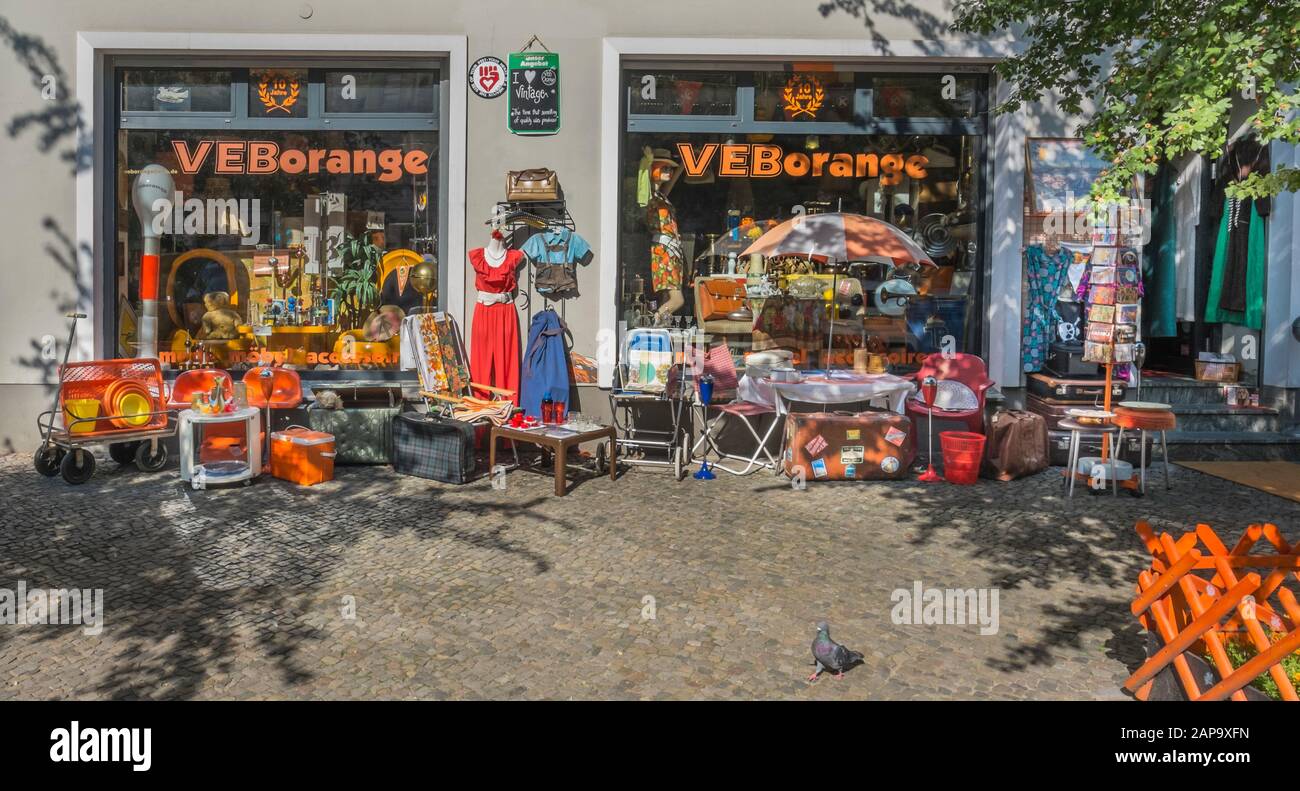 Volkseigener Betrieb Orange, ddr-Produkte Stockfoto