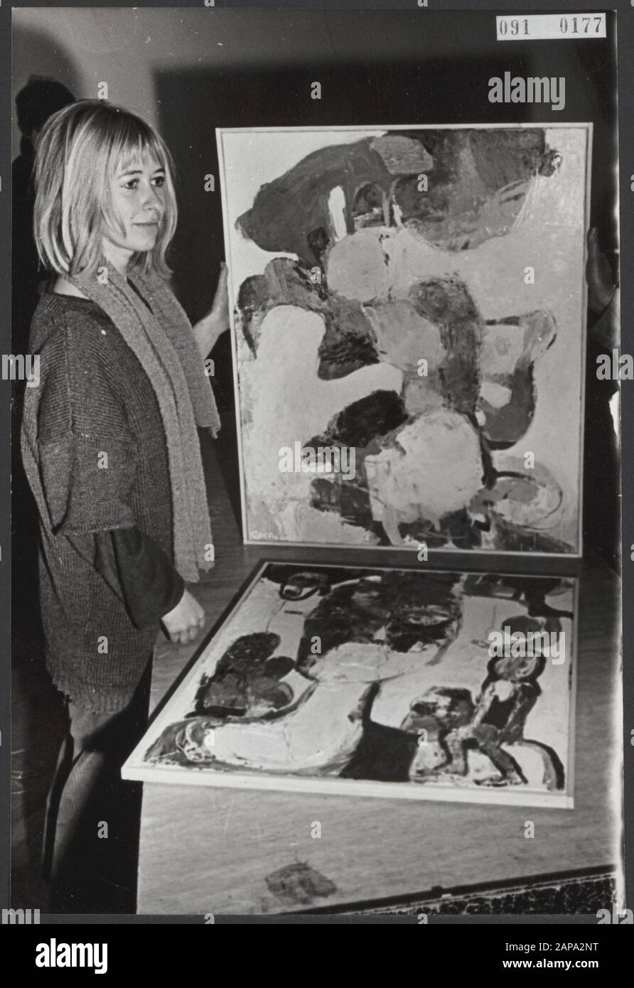 Kauf von Gemälden der Gemeinde amsterdam Datum: 16. November 1967 Ort: Amsterdam, Noord-Holland Schlüsselwörter: Künstler, Museen, Gemälde Personenname: Fodor Museum Stockfoto