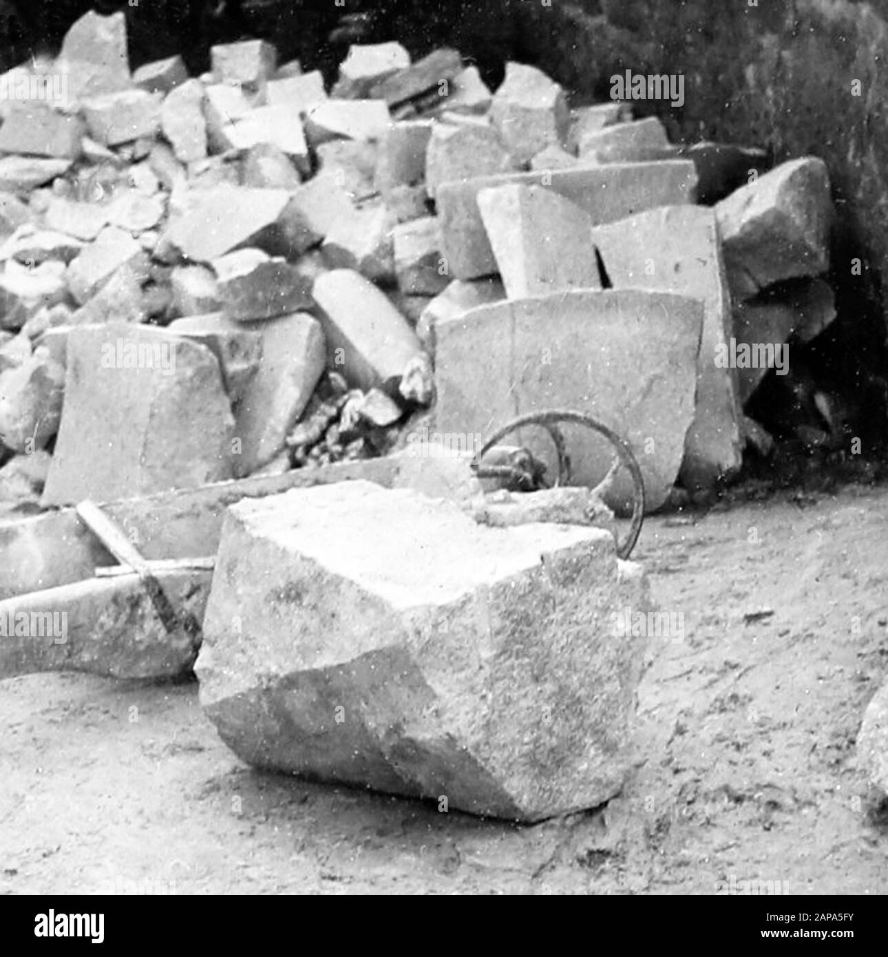 Tregargus China Clay Quarry, St Stephen, Cornwall, Anfang der 1900er Jahre Stockfoto