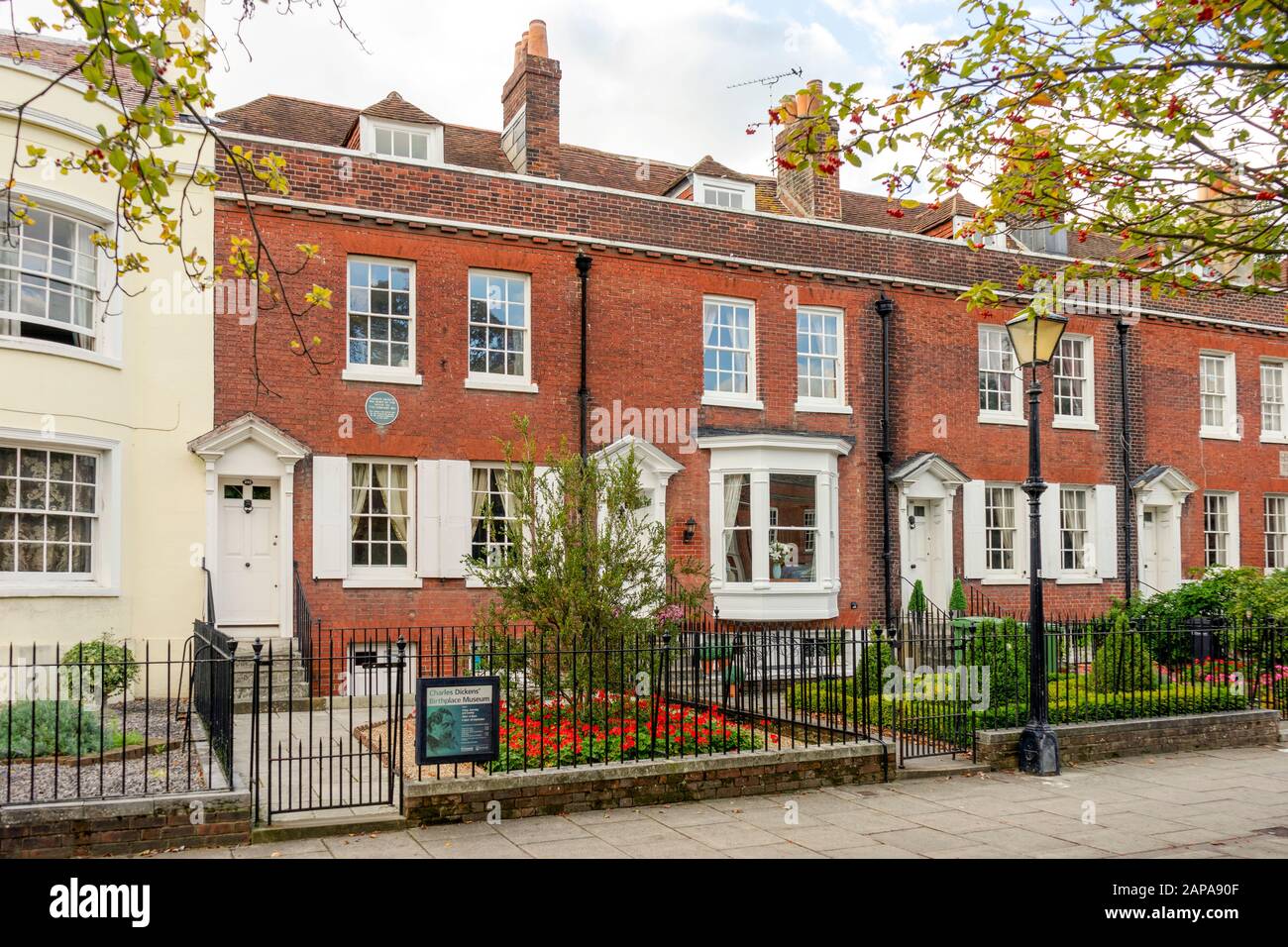 Portsmouth, Großbritannien - 2. Oktober 2019: Charles Dickens' Geburtshaus Museum Stockfoto