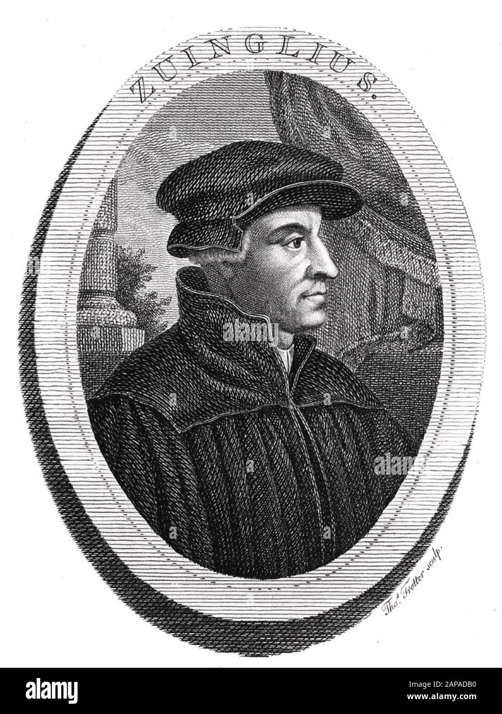 Ulrich ZWINGLI (1484-1531) Schweizer Renaissance-Humanist Stockfoto