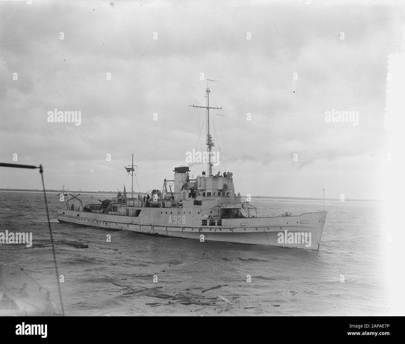 Watersnood 1953 Beschreibung: De Abraham van der Hulst van de Marine Datum: 5. Februar 1953 Schlüsselwörter: Schiffe Stockfoto Watersnood 1953 Beschreibung: De Abraham van der Hulst van de Marine Datum: 5. Februar 1953 Schlüsselwörter: Schiffe Stockfoto