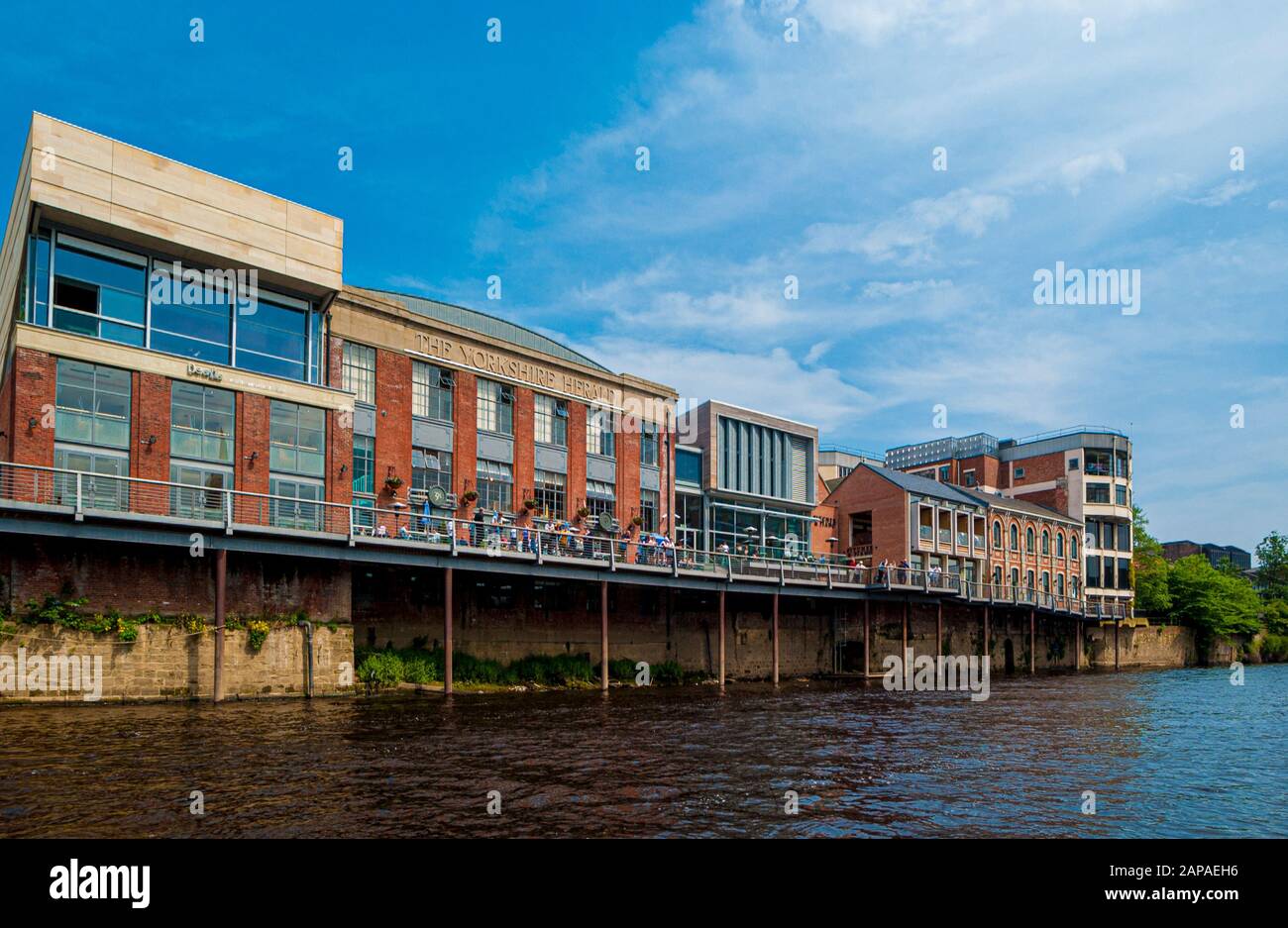 The Yorkshire Herald Building (City Screen Cinema), River Ouse, York, Großbritannien. Stockfoto